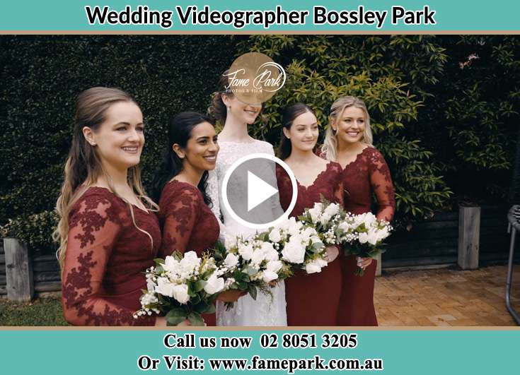 Bride and her secondary sponsors at the garden Bossley Park NSW 2176