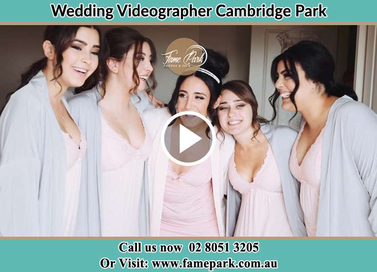 Bride and her secondary sponsors at the pajama party Cambridge Park NSW 2747