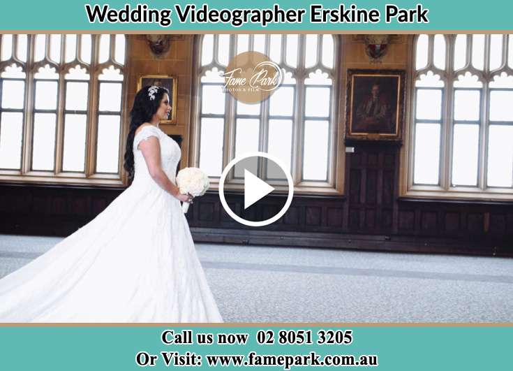 Bride walking in the aisle whike holding a bouquet of flowers Erskine Park NSW 2759