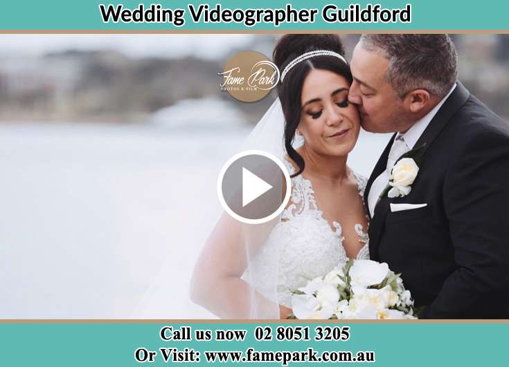 Bride and Groom kissed at the bay Guildford NSW 2161