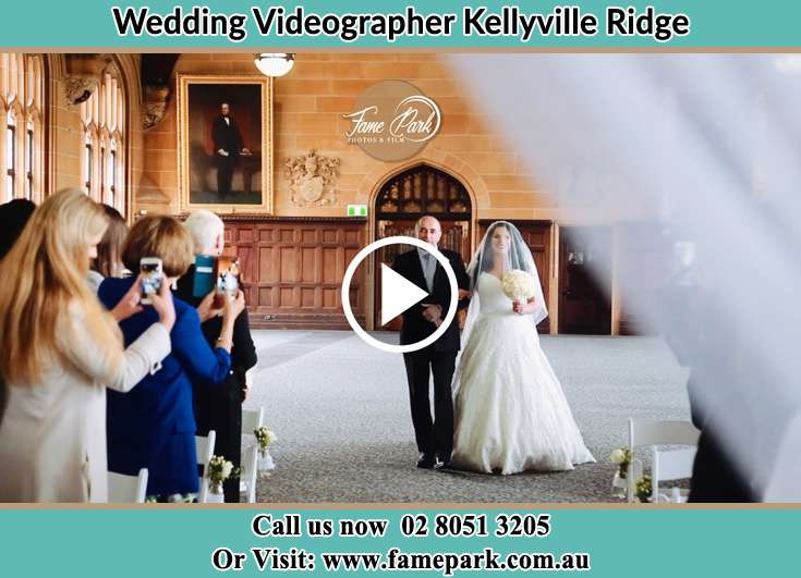 Bride and her father walking at the aisle Kellyville Ridge NSW 2155