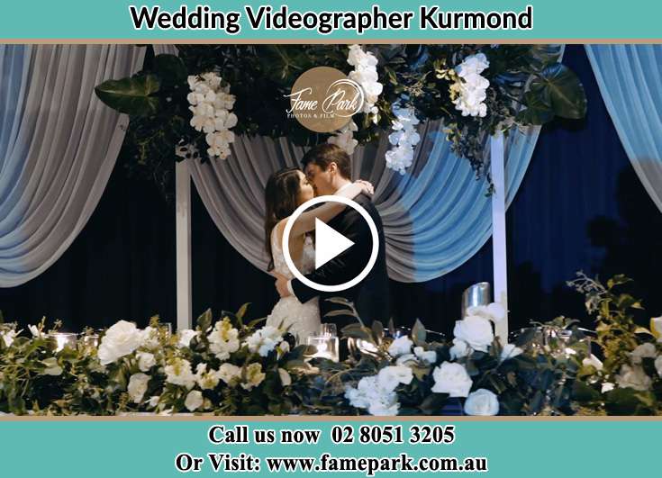 Bride and Groom kissed at the altar Kurmond NSW 2757