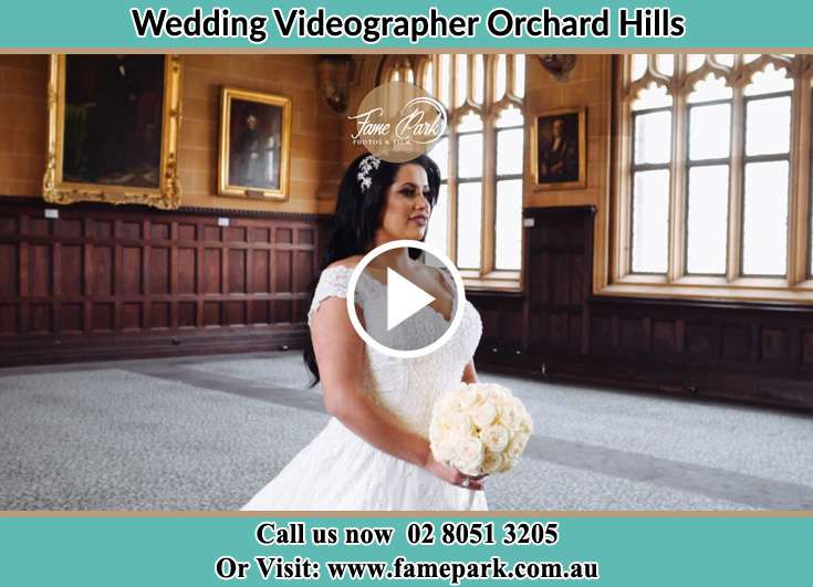 The Bride standing Orchard Hills NSW 2748