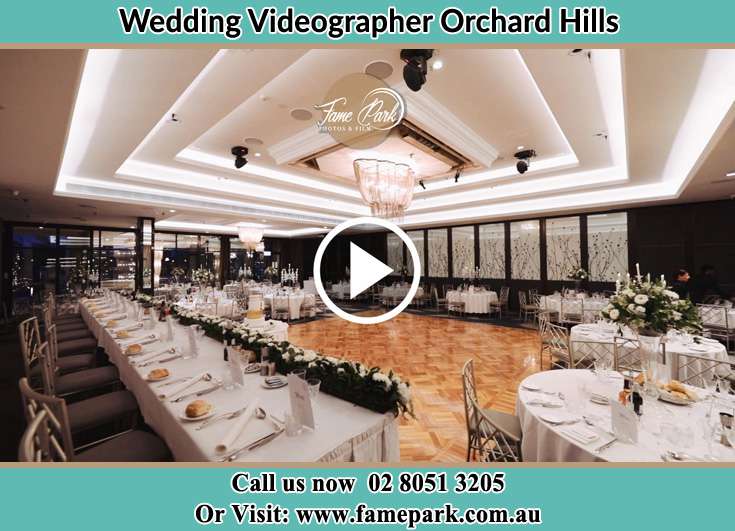 The wedding reception Orchard Hills NSW 2748