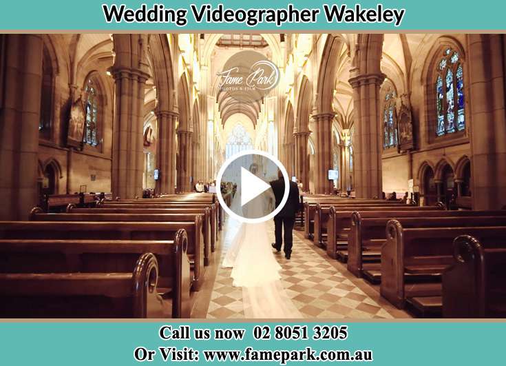 The Bride walking down the aisle with her father Wakeley NSW 2176