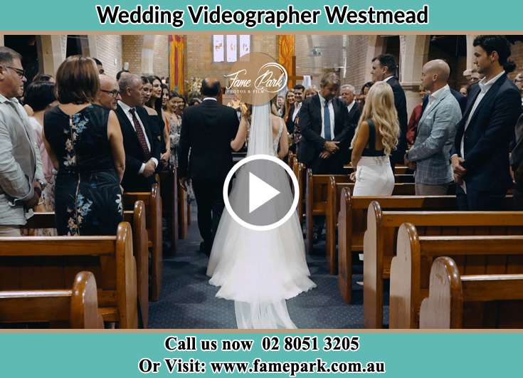 The Bride walking down the aisle with her father Westmead NSW 2145